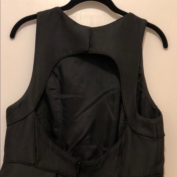 Tibi black peplum open back dress - Picture 5 of 8